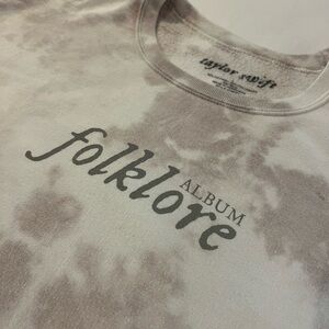 Large Taylor Swift Folklore Album Tie-Dye Sweatshirt